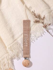 1pc Personalized Baby Pacifier Clip Cute Polka Dot Print Customized Patterns For Boys And Girls, Custom Baby Pacifier Clip Universal Soothing Clip, Suitable For Halloween, Baptism, Thanksgiving, Christmas Giftsbaby Shower Family Decorations Gifts - Multicolor - View 10