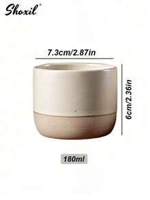 shoxil 1pc Ceramic Coffee Cup, Coffee Mug, Tea Cup, Tea Mug, Latte Mugs, Espresso Cups, Microwave And Dishwasher, Gifts, Used For Weddings, Festival - Beige - View 11