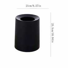 1PC垃圾桶圆形双层无盖垃圾桶客厅卧室办公室厨房卫生间创意网红垃圾桶大号加厚 - 彩色 - 查看 5