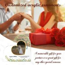 1 Stück Lustige acryl Hochzeitsgeschenk Ornament - Personalisierter klarer Anhänger für beste Freundin, Freund, Brautjungfer, Trauzeuge - Einzigartige Dekoration für Hochzeit, Junggesellenabschied, Verlobung, Jahrestag - Individuelle Aufbewahrung für Schreibtisch, Regal, Schlafzimmer - Kreative und herzliche Geschenkidee