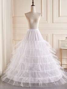Robe de mariée Soutien Gabon Moyen et Long Soutien en arête de poisson Robe de mariée Lolita Jupe intérieure Soutien Vêtements d'automne pour femmes - Multicolore - Voir 3