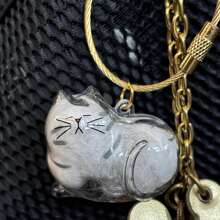 1pc Cute Transparent Pet Cat Hair Collector Box Key Chain, Decorative Bag Hanger, Cat Hair Ball Storage Accessory, Suitable For Bags, Keys Decorations, Gifts For Friends And Family