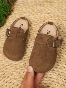 1 Pair Children Non-Slip Soft Bottom Closed Toe Flat Casual Shoes, Suitable For Spring And Summer Outdoor Wear - Brown - View 5