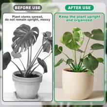 4 Pcs Durable Plant Support Clips, Plant Anti-Dumping Support Rod Green Plant Fixer Book Hydroponic Folding Fixing Bracket,Sturdy Stem Clamps For Climbing Plants