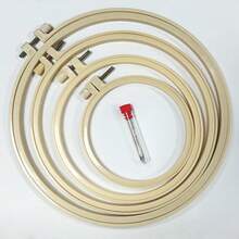 4 pièces/set de 2025 Nouveaux cadres de broderie circulaires en plastique haut de gamme, avec 10 aiguilles, de différentes tailles, cerceau de point de croix en plastique durable, convient pour l'artisanat et les projets DIY, point de croix, point perforé, accessoires de broderie - Multicolore - Voir 10