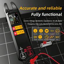 3-in-1 Multifunktions U5 Zangenamperemeter: Stromprüfer + Strommesser + Multimeter, echte Autorange-Funktion, USB-C Schnellladung, 0,01A Genauigkeit (schwarzes ABS, 24H Akku) für Ingenieure & Heimwerker