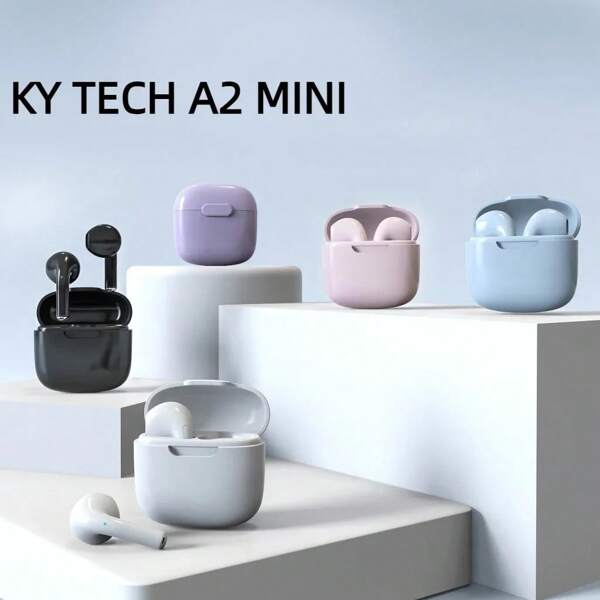 AIR A2 TWS True Wireless Bluetooth Macaron Headphones V5.3 Ultra-Long Battery Life And Stereo Low-Latency Gaming Sports Headset