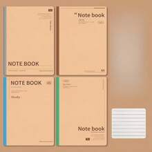 5/10 Stücke Kraftpapier Notizbuch, Schüler B5 Weiche Oberfläche Dickes Notizbuch, Großes Notizbuch, Dickes und Extra Dickes Notizbuch, für Schulbedarf, Rückkehr zur Schule