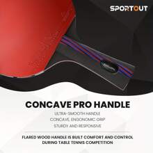 Table Tennis Bat, Professional Ping Pong Bat With Case, ITTF Approved Rubber For Beginners & PRO Players, Professional Paddle Training Racket