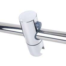 SENDERPICK Wall Mounted Round Handheld Shower Lift Rod Head Riser Rail Holder Back To School - Silver - View 8