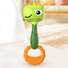 1 Stück Babyrassel Maracas Spielzeug - geeignet für Lernspielzeug in der frühen Kindheit, kann Griffstärke und Motorik fördern, auditive und visuelle Entwicklung anregen, Eltern-Kind-Interaktion, frühe Bildung, Greifen und Kopfheben Übung, ideales Sensorikspielzeug, Geburtstags- und Feiertagsgeschenk