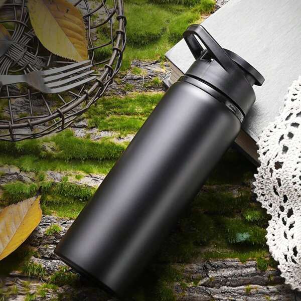 1PC 700ml Portable Stainless Steel Bicycle Water Bottle Straight Drinking Outdoors Sports Travel Kettle Metal Water Bottle