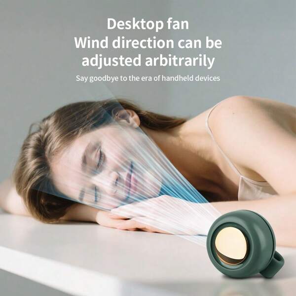Mini ventilateur clip, petit ventilateur de bureau tourbillonnant, convient pour emporter lors de sorties, conception compacte facile à transporter lors de sorties, petits cadeaux intéressants