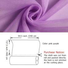 Outdoor Garden Universal Mosquito Netting Screen For Patio,Tulle Fabric For DIY, Polyester Mesh Bug Screen Gazebo Canopy Curtains For Deck, Patio And Garden, Hook And Loop Closure - Multicolor - View 17