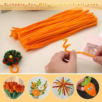 Juego de 100/200/300/500/1000 limpiapipas de chenilla blanca premium con video instructivo - Varillas flexibles y esponjosas para manualidades, decoraciones navideñas y talla grande