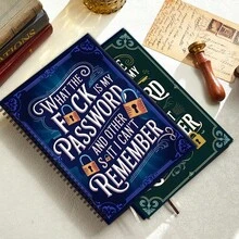 Cuaderno espiral con contraseña interesante, libro de almacenamiento de contraseñas: nunca talla grande volverás a perder tus contraseñas, diario de recuperación de contraseñas, para inicios de sesión en Internet y computadora, registro de sitios web, nombre de usuario, contraseña, almacenamiento de contraseñas en el hogar u oficina, artículos de oficina