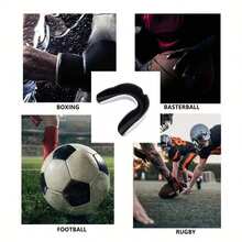 طقم واقي الأسنان، 8 ألوان، حارس أسنان احترافي للملاكمة والمواي تاي وفنون الدفاع عن النفس والمصارعة والهوكي وأنواع الرياضات التماسية الأخرى، مناسب للبالغين والمراهقين - متعدد الألوان - مشاهدة 6