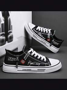 男士透气帆布鞋，舒适软底休闲运动鞋，适合学生，夏季 - 彩色 - 查看 2