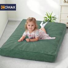 Bean Bag Chair For Kids 8-12, Toddler Beanbag Bed Corduroy, Convertible Child Bean Chair To Floor Mattress With Filler, Kid Reading Comfy Lounge Couch For Boys And Girls Bedroom, Green - Mint Green - View 9