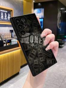 1pc Dollar MONEY Pattern Shockproof Phone Case Compatible With Apple, /Galaxy, Infinix, Redmi, OPPO, VIVO, Realme Waterproof Anti-Fall Scratch Resistant - Black - View 4