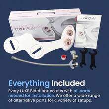 LUXE Bidet NEO 120 Boquilla autolimpiable accesorio de bidé de agua dulce no eléctrico para asiento de inodoro presión de agua ajustable lavado trasero oro rosa - como en la foto - Ver 3
