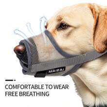 Dog Muzzle Suitable For Small, Medium & Large Dogs, Anti-Bite, Breathable, Adjustable, Water-Resistant Pet Muzzle, Dog Mask For Training & Grooming