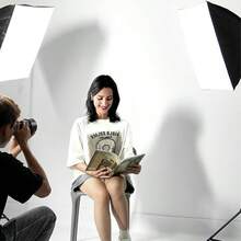 45W 3 Colors Temperature Softbox Lighting Kit, Photography Studio Light With 19.7"X27.5" Reflector And Remote | Professional Photo Studio Equipment For Portrait Video - 19.7"X27.5" - 查看 8