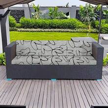 1pc Milk Silk Digital Printing Sofa Cushion Cover, Lotus Design, High Elasticity Dust-Proof Anti-Dirty Anti-Slip Removable Washable For Patio, Outdoor, Bedroom, Living Room, Study - Multicolor - View 9