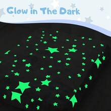 Kids Bean Bag Chair Turn Into Beanbag Bed, Unicorn Toddler Bean Chair For Girl Boy Sleeping, Lazy Children Sofa Couch With Filler, Convertible Child Floor Mattress, Glowing Grey Star - 芥末黃 - 查看 8