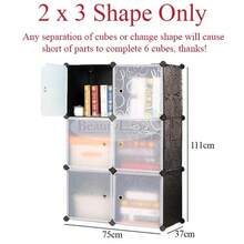 BeautyLand DIY 4 6 キューブ ベッドルーム家具 収纳キャビネット 衣類の整理 - ピンク - チェックする 3