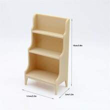 1pc Realistic Storage Rack Model, 3-Tier Display Shelf Miniature, Fruit & Vegetable Market Rack, Miniature Golden Candle Holder, Mini European Candle Holder, Realistic Vintage Candle Lamp, Miniature Western Restaurant Scene Decor, Home Decor Accessory, Dollhouse Furniture, Halloween, Christmas Party Decoration, Gift