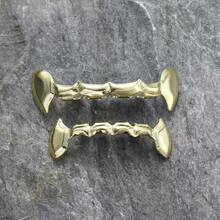 万圣节时尚闪亮尖牙嘻哈说唱牙齿饰品