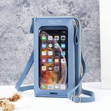 Individuell anpassbare, multifunktionale Touchscreen Umhängetasche, wasserabweisender und strapazierfähiger Stoff, präzise Touchscreen-Funktion, Mini-Geldbörse, modische Umhängetasche für Frauen, Neuheit für den Sommer, großes Fassungsvermögen mit mehreren Fächern für Handy, Karten, Münzen, verstellbarer Riemen für bequemes Umhängetragen - Verschiedenfarbig - Übersicht 13