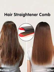1 Piece Of Hair Straightener (The Product Is Made Of Plastic, And It Is Used On The Straight Clip With Black Glue, Which Is Very Firm), Suitable For Rectangular And Square Hair Straightener, Not Suitable For Circular Hair Straightener, High-Temperature Modeling Flat Iron Comb, Self-Adhesive Hair Straightener Accessories