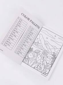 1 Libro de colorear para adultos: 75 ilustraciones hermosas, diseñadas para proporcionar diversión, relajación y alivio del estrés a los adultos a través de experiencias de colorear, que cubren temas como flores, animales, mandalas, paisajes naturales, adecuado para el regreso a la escuela y útiles de aprendizaje. - Multicolor - Ver 5