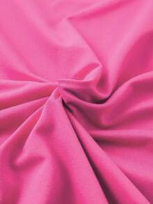 定制女士短袖T恤 - 前后均可定制 - 添加您自己的文字（颜色和字体可选），设计您的个性化图案背心，周年纪念礼物、情人节礼物、节日礼物、定制礼物，时尚、休闲、简约、个性化、定制夏季、健身服 - 玫紅色 - 查看 7