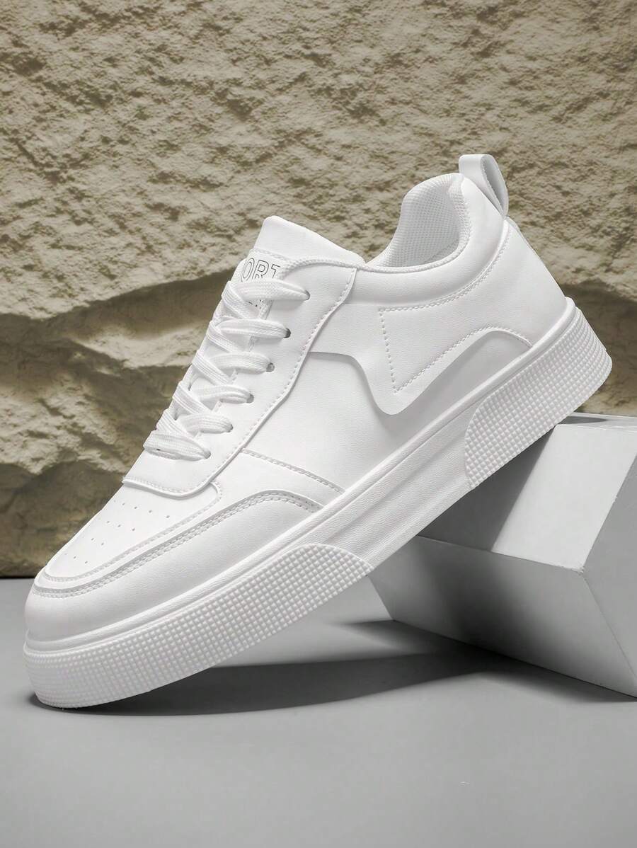 2025 Men's Casual White Sneakers, Skateboard Shoes, Leisure Sports Shoes