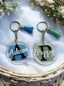 带流苏的个性化姓名钥匙扣、定制首字母和姓名钥匙扣、定制亚克力钥匙扣、教师、婚礼字母钥匙扣、圣诞礼物、钥匙扣、个性化礼品、钥匙扣、钥匙扣、送给男朋友的礼物、男朋友礼物、定制礼品、个性化钥匙扣、个性化、定制钥匙扣