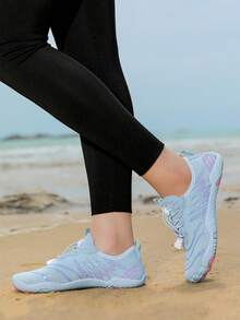 女士户外运动耐磨速干游泳潜水沙滩透气软底室内外健身水上鞋 - 月色 - 查看 2