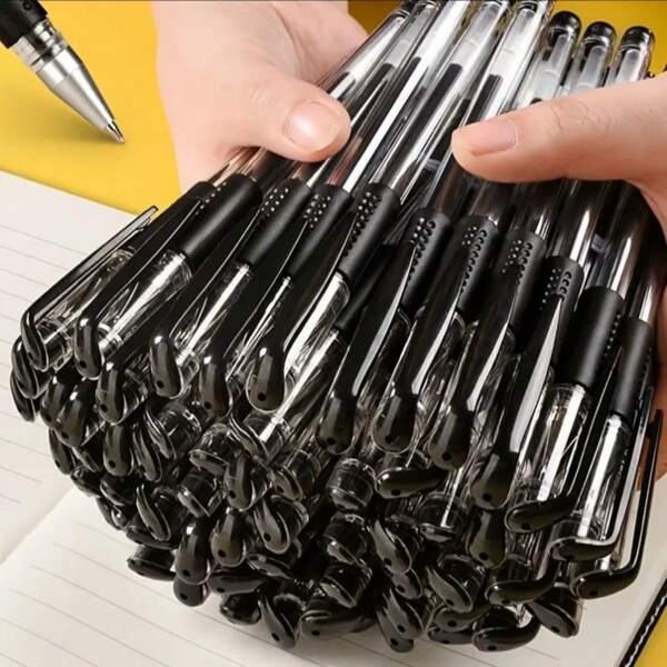 10 Pcs/Set Neutral Pens, Black And Blue Ballpoint Pens 0.5 Mm Tip For School And Office Supplies, Stationery
