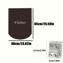 50 كيس جيل للمرحاض المحمول و أكياس مرحاض للتخييم - بلا رائحة ، مانع للتسريب للتخييم والمغامرات الخارجية - مثالي لجرادل 5 جالون والمراحيض المحمولة ، مرحاض محمول للتخييم