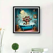 Rahmenloser 5D Diamantmalerei-Satz, Diamantmalerei eines Mäuse-Badens, synthetische Diamant-Kunsthand-Stickerei, Diamantmalerei-Handwerk für Wanddekoration, Überraschungsgeschenk zum Geburtstag, Weihnachten, Halloween, Thanksgiving