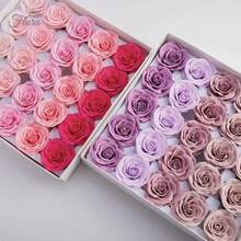 25朵/盒 香皂花6.5cm花頭甦醒玫瑰七層香皂花香仿真永生花玫瑰頭情人節diy花束禮盒玫瑰沐浴花香皂花香氛玫瑰花必備情人節禮物手捧花天然 生日禮物人造花、玫瑰、DIY、婚禮花束、插花、派對、家居裝飾，25 件 - 乳白色 - 查看 10