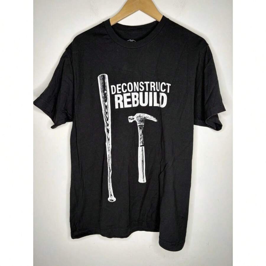 Good Quality Deconstruct Rebuild Tshirt Mens Size L Black Tactical True Believers Apparel - 黑色 - 查看 1