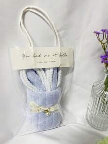 6 piezas/Set, Tamaño: 15 cm x 8 cm (Tamaño desplegado: 50 cm x 25 cm). Toallas suaves con lindo diseño de conejo en colores de caramelo, adecuadas como regalo de boda, Día de la Madre, Día del Padre, cumpleaños, graduación, Acción de Gracias, Navidad y para uso diario en el hogar. - Multicolor - Ver 16