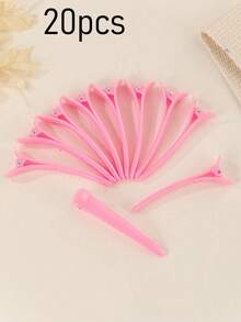 20/10 piezas de pinzas para el cabello de plástico negro minimalista de punta larga, pinzas para el cabello de salón, adecuadas para flequillo y diseño de peinado, accesorios para el cabello de mujer, accesorios, accesorios para mujer, accesorios para el cabello, accesorios para el cabello, herramientas de peinado, accesorios de belleza, accesorios para el cabello rizado de mujer, otoño, viaje, herramientas de peinado, rellenos de calcetines de Navidad de belleza, regalos de Navidad para mujeres - Rosa - Ver 11