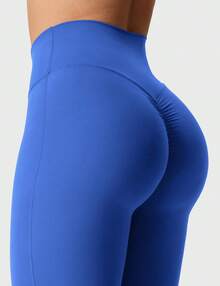 YEOREO Kalie Flare Scrunch Leggings For Women V Cross Waist Bell Bottom Yoga Pants Tummy Control Bootcut Workout Leggings Sweat Weatpants Women Pants For Women Yoga Pants For Women Flare Leggings Joggers For Women Black Pants Sweat Pants Flare Leggings Women Yoga Pants For Women - 寶藍色 - 查看 6
