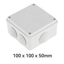 CILIA 方形/圆形多尺寸防水接线盒/塑料分配器，适用于苛刻环境/潮湿环境，IP44 防护等级，灰色，确保耐用性和保护性