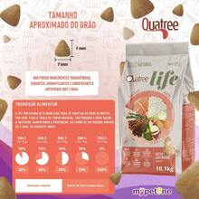 Ração Quatree Life Gatos Castrados Salmão e Arroz - 10,1Kg - Vermelho e Branco - Visão 5