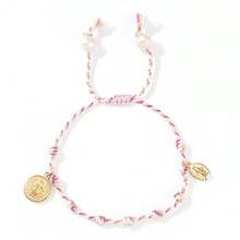 1 件手工波西米亚耶稣铜牌 EPE 泡沫绳手链，耶稣升天日礼物，男女皆宜的完美珠宝 - 彩色 - 查看 5